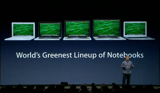 環境に優しい新型「MacBook Pro」を発表 / WWDC 2009